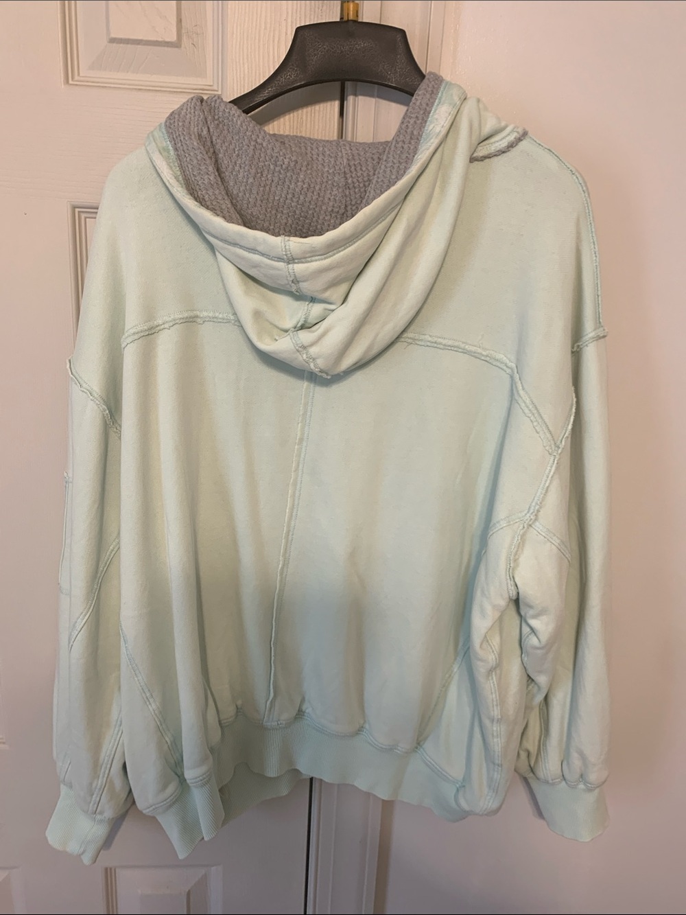 We The Free Mint Green Oversized Zip-Up Hoodie - Picture 8 of 9